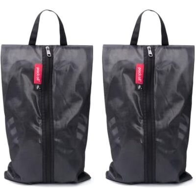 SVAGKPHJEQDN Shoe Bags for Travel, Water Resistant Mesh Pouch with Zipper, Portable Organizer for Men Women, 2 Sizes(2 Pack Plus-Black) SVAGKPHJEQDN Shoe Bags for Travel, Water Resistant Mesh Pouch with Zipper, Portable Organizer for Men Women, 2 Sizes(2 Pack Plus-Black)