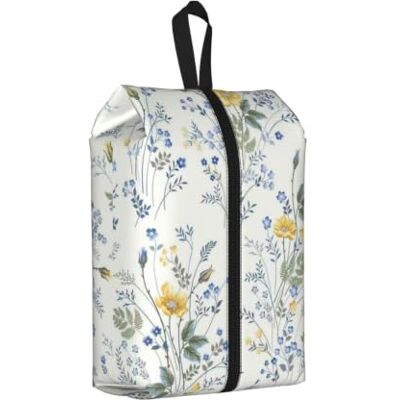 ERCgad Blue Flower Floral Pattern Roses Print Men Women Travel Shoe Storage Bag Home Organizer Pouch Gym Camping Backpacks ERCgad Blue Flower Floral Pattern Roses Print Men Women Travel Shoe Storage Bag Home Organizer Pouch Gym Camping Backpacks
