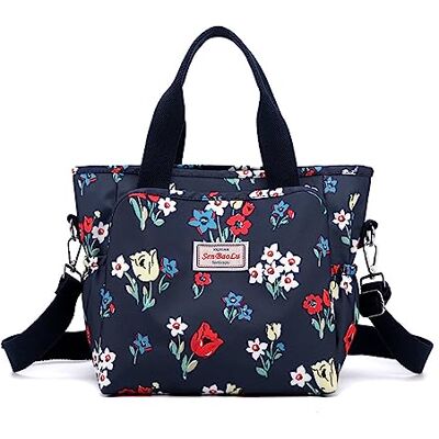 NICOLE & DORIS Womens Totes Bag Casual Shoulder Bag Large Multi Pocket Handbag Top Handle Shopping Bag Colourful Weekend Bag Crossbody Bag for School Work Travel Tulips NICOLE & DORIS Womens Totes Bag Casual Shoulder Bag Large Multi Pocket Handbag Top Handle Shopping Bag Colourful Weekend Bag Crossbody Bag for School Work Travel Tulips