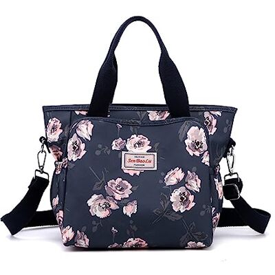 NICOLE & DORIS Womens Totes Bag Casual Shoulder Bag Large Multi Pocket Handbag Top Handle Shopping Bag Colourful Weekend Bag Crossbody Bag for School Work Travel Pink Flowers NICOLE & DORIS Womens Totes Bag Casual Shoulder Bag Large Multi Pocket Handbag Top Handle Shopping Bag Colourful Weekend Bag Crossbody Bag for School Work Travel Pink Flowers