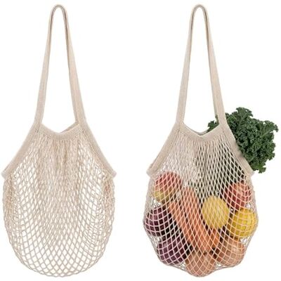 HUILATE 2Pcs Grocery String Bags, Woven Portable Net Bag Cup Cover, Long Handle Lightweight Grocery Shopping Bag for Storage Outgoing Travel Vegetables Fruit Farmers Market Shopping HUILATE 2Pcs Grocery String Bags, Woven Portable Net Bag Cup Cover, Long Handle Lightweight Grocery Shopping Bag for Storage Outgoing Travel Vegetables Fruit Farmers Market Shopping