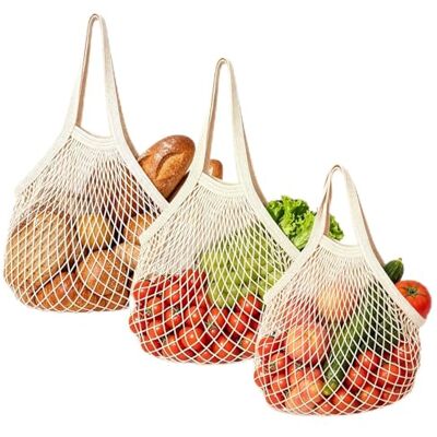 OFXCEN 3 PCS Grocery String Bags Reusable, Woven Portable Grocery Net Bag Reusable Net Shopping Bags Long Short Handle String Bag for Storage Outgoing Travel Vegetables Fruit(2 Sizes) OFXCEN 3 PCS Grocery String Bags Reusable, Woven Portable Grocery Net Bag Reusable Net Shopping Bags Long Short Handle String Bag for Storage Outgoing Travel Vegetables Fruit(2 Sizes)