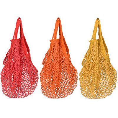 Hileyu 3 Pack Reusable Cotton Mesh String Bags with Handles Net Bags Grocery Shopping Tote Bags Organic Organizer Shopping Handbags for Shopper Produce Storage Beach Toys Fruit Vegetable A Hileyu 3 Pack Reusable Cotton Mesh String Bags with Handles Net Bags Grocery Shopping Tote Bags Organic Organizer Shopping Handbags for Shopper Produce Storage Beach Toys Fruit Vegetable A