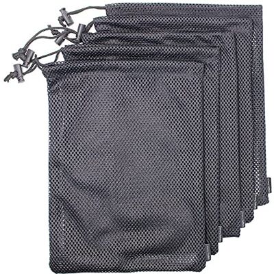 VANVENE Black Mesh Bag Nylon Sack Durable Drawstring Net Bag Small Travel Stuff Sack Mesh Storage Ditty Bag for Cosmetics Shower Gels Bottle Pot Tennis Golf Ball Outdoor Tools 5 VANVENE Black Mesh Bag Nylon Sack Durable Drawstring Net Bag Small Travel Stuff Sack Mesh Storage Ditty Bag for Cosmetics Shower Gels Bottle Pot Tennis Golf Ball Outdoor Tools 5
