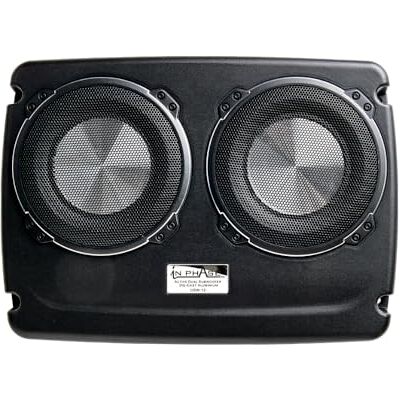 In Phase USW12 Dual 6-Inch Underseat Subwoofer Built-In Amplifier 600W Peak Active Car Subwoofer Dual 6-Inch Aluminium Drivers Slim 75mm Design Wired Bass & Phase Control In Phase USW12 Dual 6-Inch Underseat Subwoofer Built-In Amplifier 600W Peak Active Car Subwoofer Dual 6-Inch Aluminium Drivers Slim 75mm Design Wired Bass & Phase Control