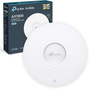 TP-LINK EAP610 Access Point, AX1800 Wi-Fi 6 Dual Band Gigabit Wireless Access Points, Power Adapter included, Omada Mesh, Support PoE+Powered or DC, Mount to Wall or Ceiling, Free Software Control TP-LINK EAP610 Access Point, AX1800 Wi-Fi 6 Dual Band Gigabit Wireless Access Points, Power Adapter included, Omada Mesh, Support PoE+Powered or DC, Mount to Wall or Ceiling, Free Software Control