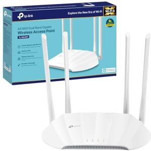 TP-LINK TL-WA1801 Access Point AX1800Mbps Dual Band Gigabit Wi-Fi 6, Passive PoE, Wireless Access Point, Captive Portal, Range Extender, Multi-SSID, Client modes, Boosted Coverage, WPA3, Easy Setup TP-LINK TL-WA1801 Access Point AX1800Mbps Dual Band Gigabit Wi-Fi 6, Passive PoE, Wireless Access Point, Captive Portal, Range Extender, Multi-SSID, Client modes, Boosted Coverage, WPA3, Easy Setup