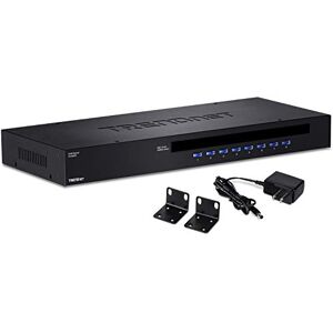 TRENDnet 8-Port USB/PS2 Rack Mount KVM Switch, TK-803R, VGA & USB Connection, Supports USB & PS/2 Connections, Device Monitoring, Auto Scan, Audible Feedback, Control up to 8 Computers/Servers TRENDnet 8-Port USB/PS2 Rack Mount KVM Switch, TK-803R, VGA & USB Connection, Supports USB & PS/2 Connections, Device Monitoring, Auto Scan, Audible Feedback, Control up to 8 Computers/Servers