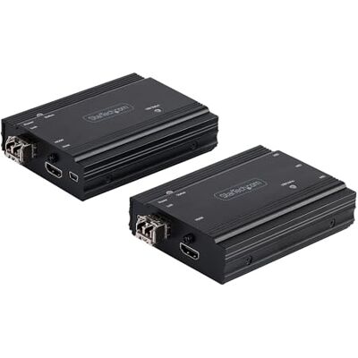 StarTech .com 4K HDMI KVM Extender over Fiber HDMI Video & USB Remote KVM Switch/Console Extender up to 984ft/300m (MultiMode) 2x 10G MMF SFP+ modules KVM Extension Kit (TX/RX) (SV565FXHD4KU) StarTech .com 4K HDMI KVM Extender over Fiber HDMI Video & USB Remote KVM Switch/Console Extender up to 984ft/300m (MultiMode) 2x 10G MMF SFP+ modules KVM Extension Kit (TX/RX) (SV565FXHD4KU)
