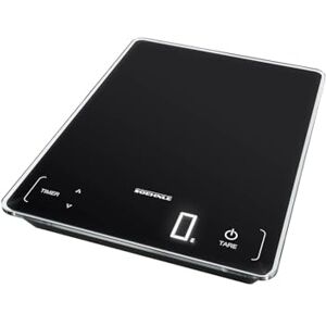 Soehnle Page Profi 100, Digital Scale for Cooking and Meal Prep, Extra Large Size 24 x 17.5 cm Food Weighing Scales with Large 22 mm Display LCD Screen, Electronic Scales Weighing up to 15 kg Soehnle Page Profi 100, Digital Scale for Cooking and Meal Prep, Extra Large Size 24 x 17.5 cm Food Weighing Scales with Large 22 mm Display LCD Screen, Electronic Scales Weighing up to 15 kg