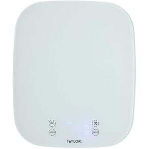 Taylor Pro Digital Kitchen Food Scales, Compact Professional Standard with Precision Accuracy and Waterproof Design with Tare Feature, White Glass, Weighs 14 kg/14 L Capacity Taylor Pro Digital Kitchen Food Scales, Compact Professional Standard with Precision Accuracy and Waterproof Design with Tare Feature, White Glass, Weighs 14 kg/14 L Capacity
