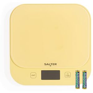 Salter British Bakes Digital Kitchen Scale – 10kg Capacity Baking Scale, Measure Liquids, Waterproof/Washable, Add & Weigh Tare Function, Tempered Glass Platform, 1g Precision, Backlit Display, Yellow Salter British Bakes Digital Kitchen Scale – 10kg Capacity Baking Scale, Measure Liquids, Waterproof/Washable, Add & Weigh Tare Function, Tempered Glass Platform, 1g Precision, Backlit Display, Yellow
