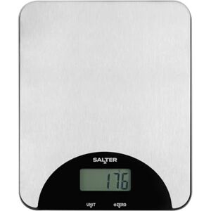 Salter Stainless Steel Electronic Scale – Kitchen Weighing Scale, LCD Display, Measures Liquids, 5kg/11lbs Max Capacity, Multifunctional, Perfect for Home Baking, Cooking, Digital display Salter Stainless Steel Electronic Scale – Kitchen Weighing Scale, LCD Display, Measures Liquids, 5kg/11lbs Max Capacity, Multifunctional, Perfect for Home Baking, Cooking, Digital display