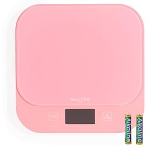 Salter British Bakes Digital Kitchen Scale – 10kg Capacity Baking Scale, Measure Liquids, Waterproof & Washable, Add & Weigh Tare Function, Tempered Glass Platform, 1g Precision, Backlit Display, Pink Salter British Bakes Digital Kitchen Scale – 10kg Capacity Baking Scale, Measure Liquids, Waterproof & Washable, Add & Weigh Tare Function, Tempered Glass Platform, 1g Precision, Backlit Display, Pink