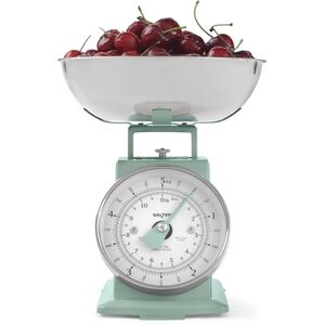 Salter Timeless Mechanical Kitchen Scale – Baking Scale with 5 kg Capacity, 1 Litre Dishwasher Safe Bowl, Analogue Food Scale, Classic Design, Easy Read Large Dial, 22cm Height, Sage Salter Timeless Mechanical Kitchen Scale – Baking Scale with 5 kg Capacity, 1 Litre Dishwasher Safe Bowl, Analogue Food Scale, Classic Design, Easy Read Large Dial, 22cm Height, Sage