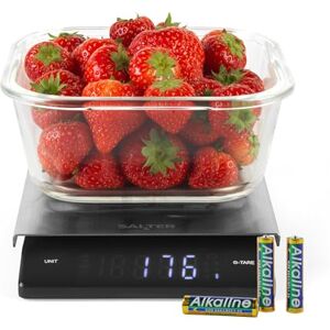 Salter Angled Display Kitchen Scale – Food Weighing Scale, 5kg Capacity, Aquatronic, Measures Liquids, Add & Weigh Function, Easy-Read, LED Display, Stainless Steel Platform, Compact & Precise, Black Salter Angled Display Kitchen Scale – Food Weighing Scale, 5kg Capacity, Aquatronic, Measures Liquids, Add & Weigh Function, Easy-Read, LED Display, Stainless Steel Platform, Compact & Precise, Black