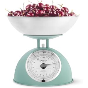 Salter Timeless Mechanical Kitchen Scale – Cooking Scale, 2L Dishwasher Safe Bowl, Easy-Read Dials, Large Digits, No Batteries, Retro Design, 5kg Capacity, Weigh Ingredients, Classic Look, Green Salter Timeless Mechanical Kitchen Scale – Cooking Scale, 2L Dishwasher Safe Bowl, Easy-Read Dials, Large Digits, No Batteries, Retro Design, 5kg Capacity, Weigh Ingredients, Classic Look, Green