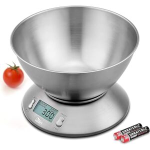 Uten Electronic Kitchen Scales, Digital Kitchen Scale with Detachable Stainless Steel Bowl, LCD Display, Ambient Temperature Sensor, Tare Function, Food Scale for Cooking Baking, 11lb/5kg Uten Electronic Kitchen Scales, Digital Kitchen Scale with Detachable Stainless Steel Bowl, LCD Display, Ambient Temperature Sensor, Tare Function, Food Scale for Cooking Baking, 11lb/5kg
