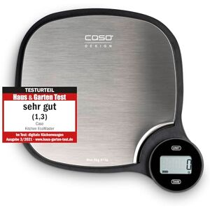 Caso Design EcoMaster Wind Up Kitchen Scales, Battery Free Weighing Scales, Digital Eco Kitchen Scales, Weigh up to 5kg in 1g Increments, Metric & Imperial, Tare Function, Stainless Steel Caso Design EcoMaster Wind Up Kitchen Scales, Battery Free Weighing Scales, Digital Eco Kitchen Scales, Weigh up to 5kg in 1g Increments, Metric & Imperial, Tare Function, Stainless Steel