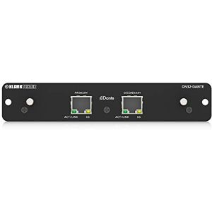 Klark Teknik DN32-DANTE Audinate Dante Expansion Module with up to 32 Bidirectional Channels, Compatible with PC and Mac Klark Teknik DN32-DANTE Audinate Dante Expansion Module with up to 32 Bidirectional Channels, Compatible with PC and Mac