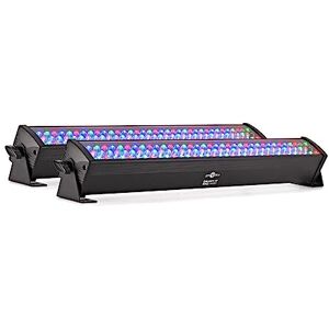 Gear4music LED RGB Wall Washer DJ Lights Pair for Disco and Events