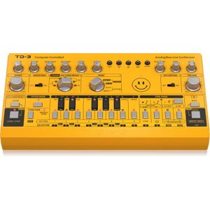 Behringer TD-3-AM Analog Bass Line Synthesizer with VCO, VCF, 16-Step Sequencer, Distortion Effects and 16-Voice Poly Chain Behringer TD-3-AM Analog Bass Line Synthesizer with VCO, VCF, 16-Step Sequencer, Distortion Effects and 16-Voice Poly Chain