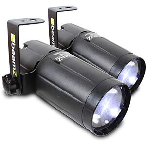 2X Beamz Pinspot White LED Light