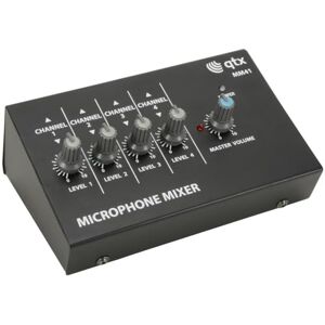 QTX MM41 Mini Microphone Mixers 4 Channel QTX MM41 Mini Microphone Mixers 4 Channel