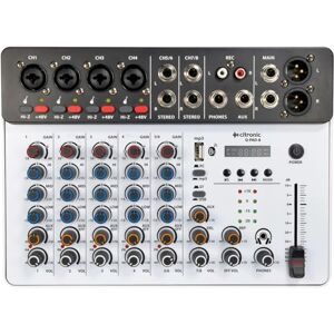 Citronic Q-PAD-8 Compact Mixer with USB-C Audio Interface, Bluetooth & Digital Effects Portable Studio, Live Sound, Podcast & DJ Equipment for Home or Professional Use Citronic Q-PAD-8 Compact Mixer with USB-C Audio Interface, Bluetooth & Digital Effects Portable Studio, Live Sound, Podcast & DJ Equipment for Home or Professional Use