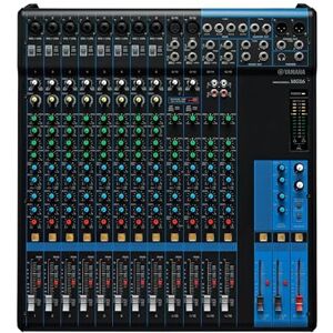 Yamaha MG16 Mixer Compact mixer with 16 input channels, 4 group buses, 4 AUX, rack mount kit and D-PRE mic preamps Yamaha MG16 Mixer Compact mixer with 16 input channels, 4 group buses, 4 AUX, rack mount kit and D-PRE mic preamps