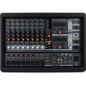 Behringer EUROPWER PMP1680S 1600 Watt 10 Channel Powered Mixer with Dual Multi-FX Processor and FBQ Feedback Detection System Behringer EUROPWER PMP1680S 1600 Watt 10 Channel Powered Mixer with Dual Multi-FX Processor and FBQ Feedback Detection System