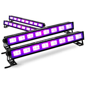 beamz LED BAR Black-Light UV Tube Ultraviolet Strip Lighting Mobile DJ Disco Party x4