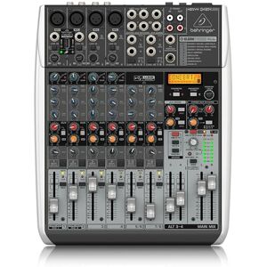 Behringer XENYX QX1204USB Premium 12-Input 2/2-Bus Mixer with XENYX Mic Preamps and Compressors, Klark Teknik Multi-FX Processor, Wireless Option and USB/Audio Interface, Compatible with PC and Mac Behringer XENYX QX1204USB Premium 12-Input 2/2-Bus Mixer with XENYX Mic Preamps and Compressors, Klark Teknik Multi-FX Processor, Wireless Option and USB/Audio Interface, Compatible with PC and Mac