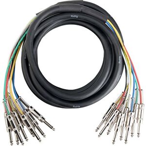 Pronomic MJJ8-6 Multicore Cable - 6m, 8 x 6.3mm Mono Jack Pronomic MJJ8-6 Multicore Cable - 6m, 8 x 6.3mm Mono Jack