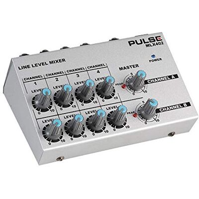PULSE MLX402 – Compact Line Mixer, 8‑Channel Mono / 4‑Channel Stereo PULSE MLX402 – Compact Line Mixer, 8‑Channel Mono / 4‑Channel Stereo