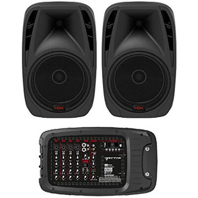 HH Electronics VECTOR by VRC-210 Portable PA system 2x500W 6 channel mixer with Bluetooth and DSP HH Electronics VECTOR by VRC-210 Portable PA system 2x500W 6 channel mixer with Bluetooth and DSP