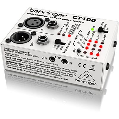 Behringer CABLE TESTER CT100 6-In-1 Behringer CABLE TESTER CT100 6-In-1