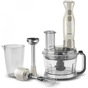 KARACA Pro-Multimax Food Processor, 2000W, Blender, Mixer, Ice Crushing, Nonslip Stand, Large Capacity, Cake Mixer, Chopping, Whisking, Iconic Beige Latte KARACA Pro-Multimax Food Processor, 2000W, Blender, Mixer, Ice Crushing, Nonslip Stand, Large Capacity, Cake Mixer, Chopping, Whisking, Iconic Beige Latte