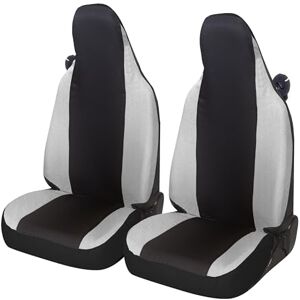 Lupexshop - Front Seat Cover Pair - Made in Italy - Smart W450,W451,W453 - Black Light Gray Lupexshop - Front Seat Cover Pair - Made in Italy - Smart W450,W451,W453 - Black Light Gray