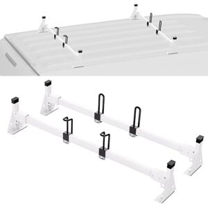 VEVOR Trailer Ladder Rack, 54" 2 Crossbars Ladder Roof Rack, Heavy-duty Steel Van Roof Ladder Rack, 600 lbs Capacity Van Ladder Rack with Straps, Fit for Ford Transit 150, 250, 350, 2015-2022 VEVOR Trailer Ladder Rack, 54" 2 Crossbars Ladder Roof Rack, Heavy-duty Steel Van Roof Ladder Rack, 600 lbs Capacity Van Ladder Rack with Straps, Fit for Ford Transit 150, 250, 350, 2015-2022