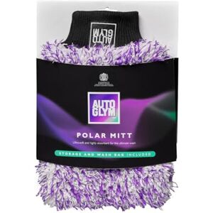 AutoGlym Polar Car Wash Mitt with Storage and Washbag Included, Premium Fine Microfibre Strands, Scratch-Free Results AutoGlym Polar Car Wash Mitt with Storage and Washbag Included, Premium Fine Microfibre Strands, Scratch-Free Results