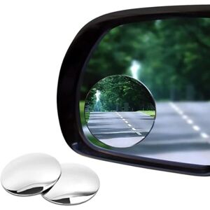 Newbie Blind Spot Mirrors for Cars 2 Pack-2 Inch Round Rear View Convex Mirrors for Cars/SUVs/Motorcycles/Trucks/Trailers/Snowmobiles/Bicycles/RVs/Boats/Golf Carts with Rust Resistant Frame-HD Real Glass