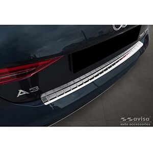 Avisa Stainless Steel Rear bumper protector compatible with Audi A3 (8Y) Sportback 2020- 'Ribs' Avisa Stainless Steel Rear bumper protector compatible with Audi A3 (8Y) Sportback 2020- 'Ribs'