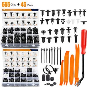 GOOACC 700Pcs Car Push Retainer Clips Auto Fasteners Assortment 30 Sizes Nylon Bumper Fender Rivets with 10 Cable Ties Fasteners Remover for Toyota GM Ford Toyota Honda Chrysler GOOACC 700Pcs Car Push Retainer Clips Auto Fasteners Assortment 30 Sizes Nylon Bumper Fender Rivets with 10 Cable Ties Fasteners Remover for Toyota GM Ford Toyota Honda Chrysler