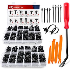Nilight 480pcs Car Retainer Clips & Fastener Remover with 12 Most Popular Sizes Auto Push Pin Rivets Set -Door Trim Panel Clips for Toyota GM Ford Honda Acura Chrysler Nilight 480pcs Car Retainer Clips & Fastener Remover with 12 Most Popular Sizes Auto Push Pin Rivets Set -Door Trim Panel Clips for Toyota GM Ford Honda Acura Chrysler