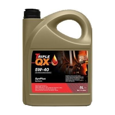 Triple QX 521776031 SynPlus 5L Engine Oil 5 Litre 5W40 A3 B4 Fully Synthetic Triple QX 521776031 SynPlus 5L Engine Oil 5 Litre 5W40 A3 B4 Fully Synthetic