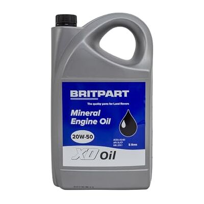 BRITPART XD Engine Oil 5L SAE 20W50 Mineral ACEA A3/B3 API SL/CF 229.1 5 Litres BRITPART XD Engine Oil 5L SAE 20W50 Mineral ACEA A3/B3 API SL/CF 229.1 5 Litres
