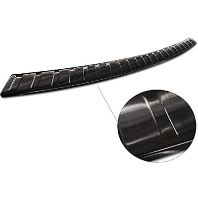 Avisa Black Stainless Steel Rear bumper protector compatible with BMW iX3 (G08) 2020- 'Ribs' Avisa Black Stainless Steel Rear bumper protector compatible with BMW iX3 (G08) 2020- 'Ribs'