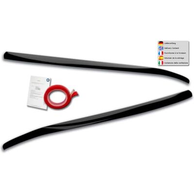 RDX Racedesign Head light spoilers compatible with Ford Focus IV Hatchback/Wagon/Sedan 2018-2022 (ABS Gloss Black) RDX Racedesign Head light spoilers compatible with Ford Focus IV Hatchback/Wagon/Sedan 2018-2022 (ABS Gloss Black)