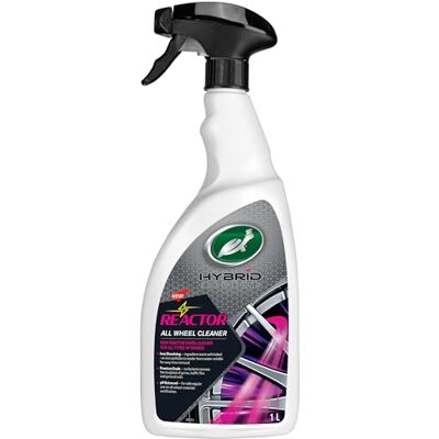 Turtle Wax Reactor All Wheel Cleaner – 1 Litre Rapid Colour Change Formula – Iron Dissolving, pH Balanced Tyre Cleaner – Removes Brake Dust, Grime & Traffic Film – Safe for All Wheel Types Turtle Wax Reactor All Wheel Cleaner – 1 Litre Rapid Colour Change Formula – Iron Dissolving, pH Balanced Tyre Cleaner – Removes Brake Dust, Grime & Traffic Film – Safe for All Wheel Types